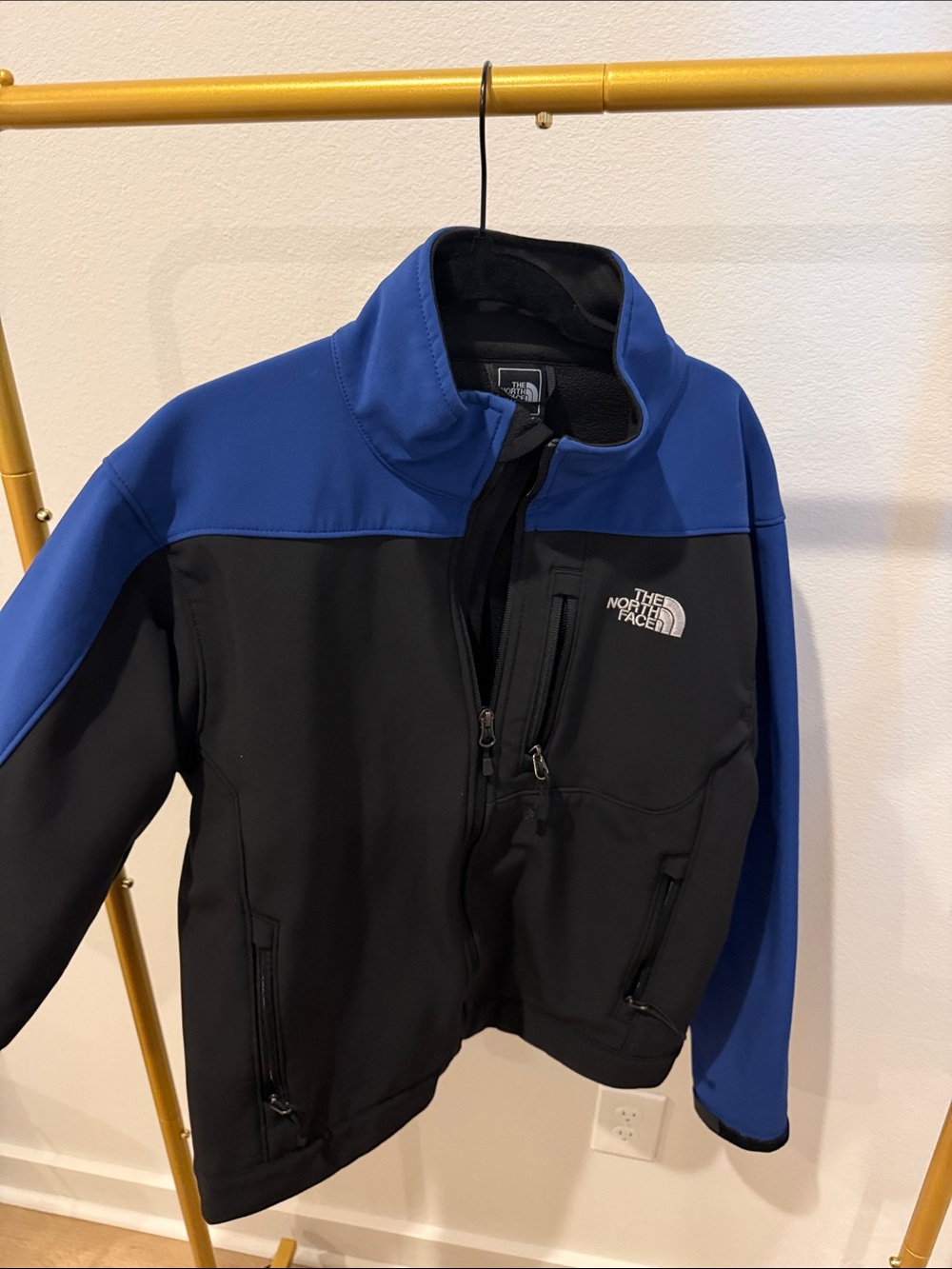 The North Face Black and Blue Men’s Softshell Performance Jacket